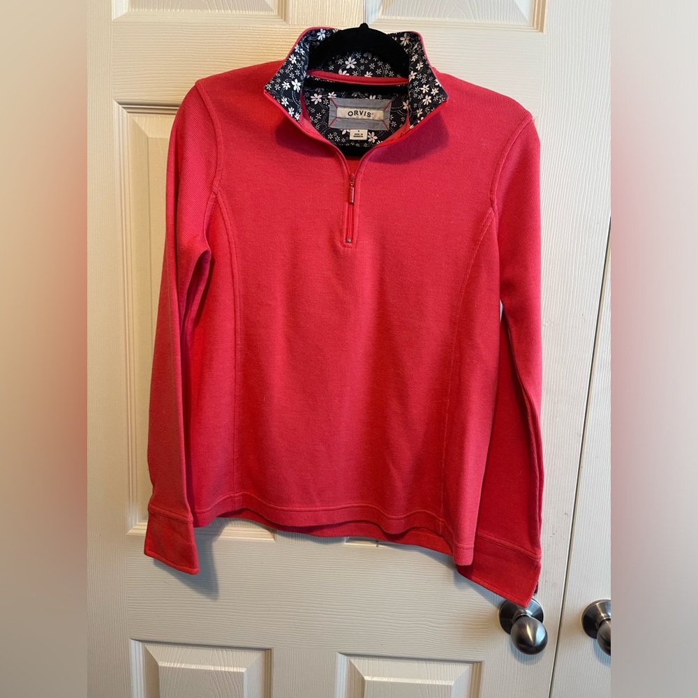 ORVIS 1/4 Zip Ladies Sweatshirt Jacket